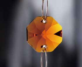 C50003  Crystal Octagon Without Ring 14mm